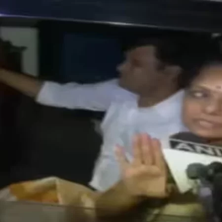 Freedom at Last: K Kavitha’s Triumphant Exit from Tihar Jail