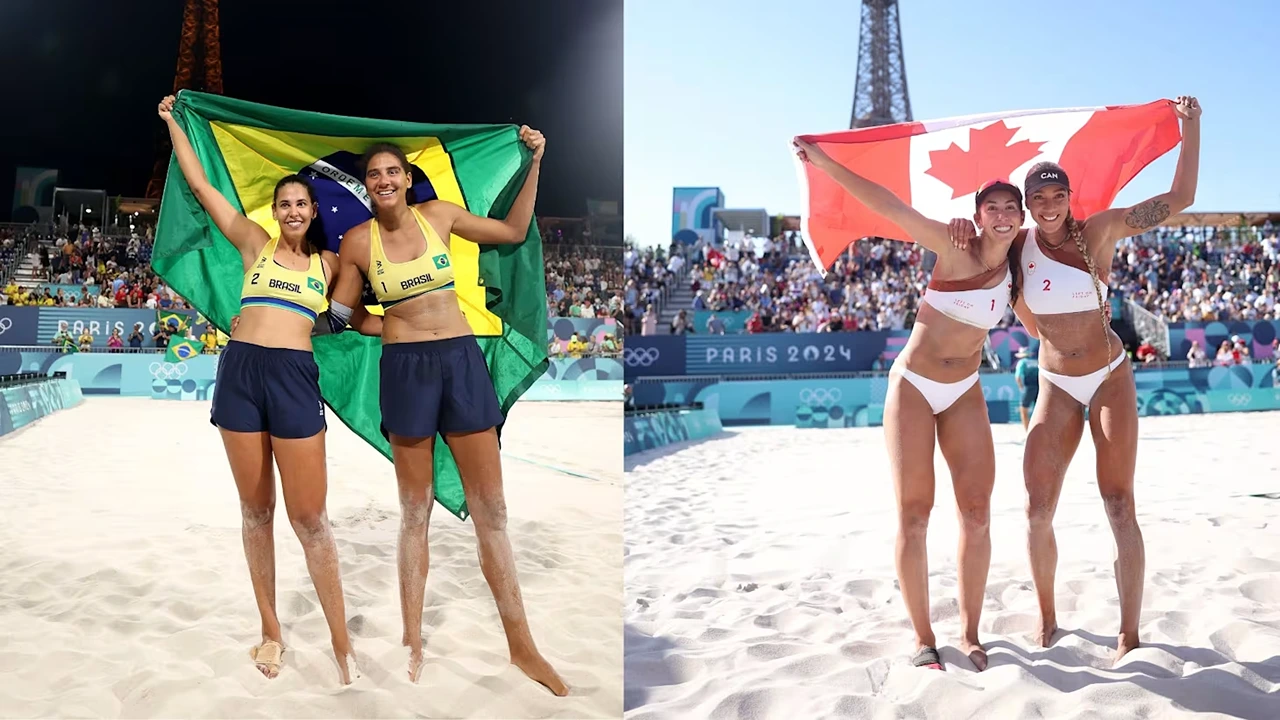 Golden Sand and Olympic Dreams: Brazil vs Canada in Paris 2024 Women's Beach Volleyball Final