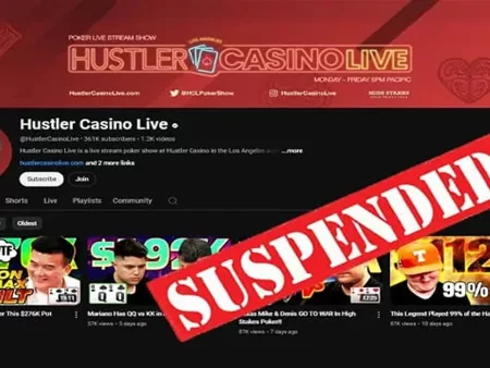 Hustler Casino Live Takes a Hit: YouTube Suspension Shakes Up the Poker World